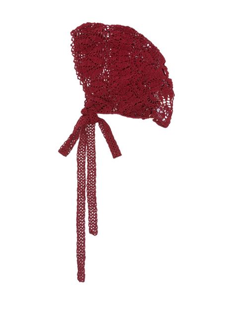 Burgundy crochet bandana Magda butrym - women